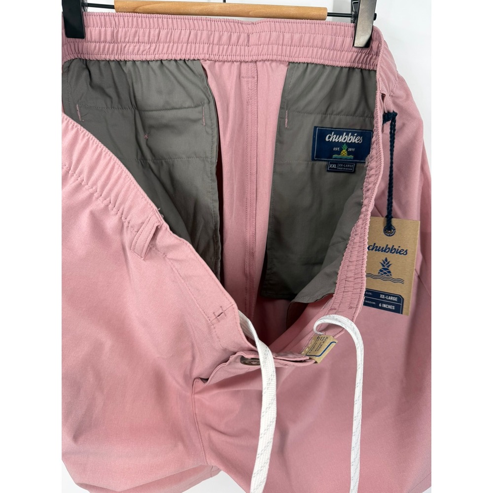 Chubbies Everywear Shorts Mens XXL Pink The Pink Dippers 6 Inch Inseam Summer - Picture 5 of 9